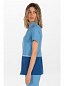 Chaqueta m/c mujer bicolor azul